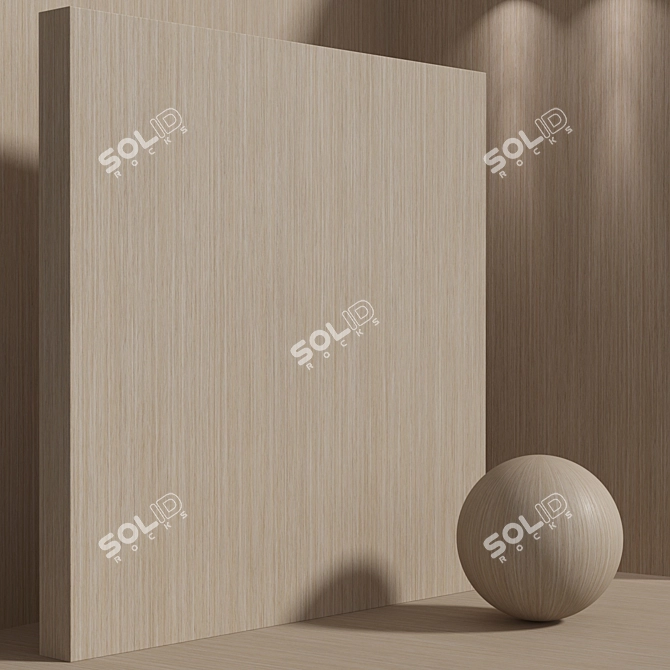 Seamless Oak Wood Texture Set 3D model image 4