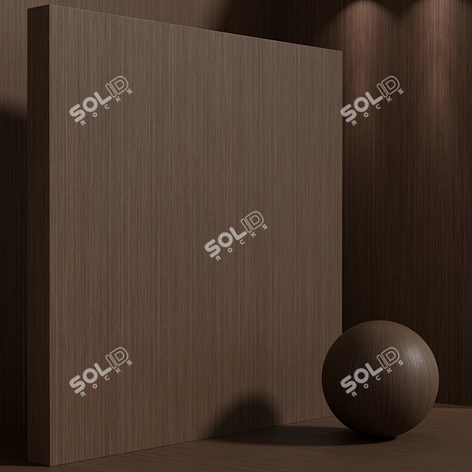 Seamless Oak Wood Texture Set 3D model image 5