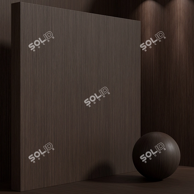 Seamless Oak Wood Texture Set 3D model image 6