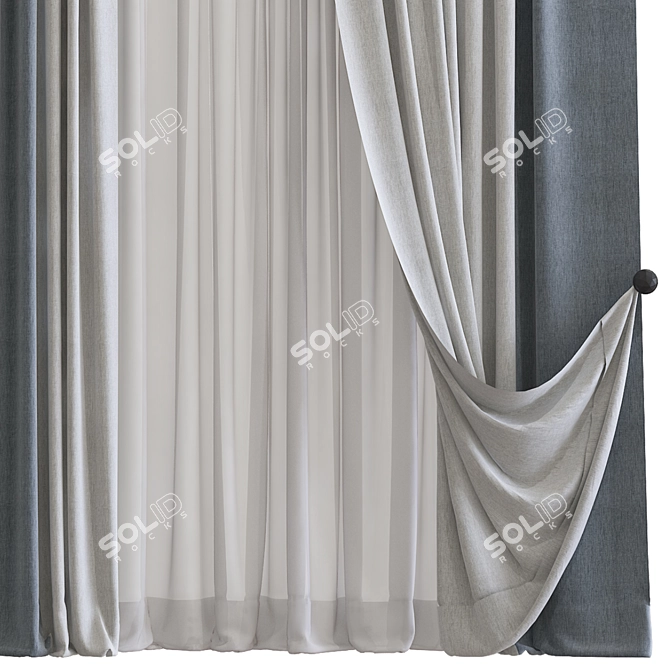  Remastered Curtain №684 3D model image 2