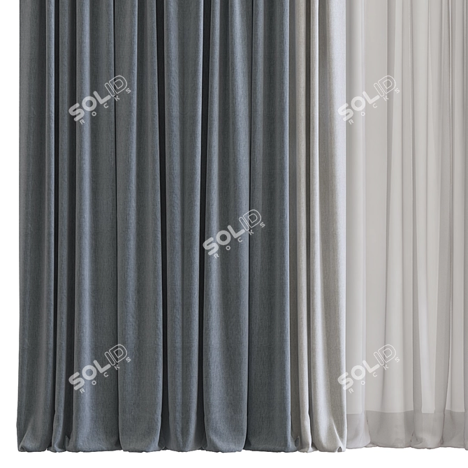  Remastered Curtain №684 3D model image 3