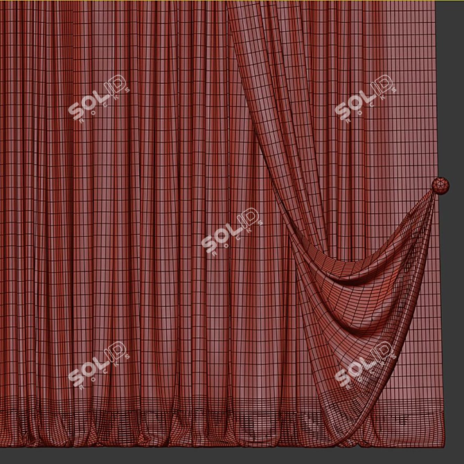  Remastered Curtain №684 3D model image 4