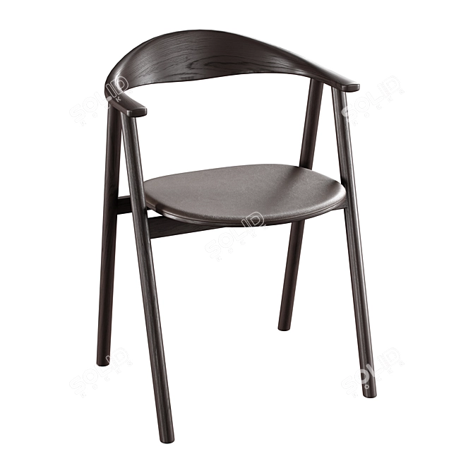 Bolia Swing Dining Chair UV-Mapped 3D model image 4