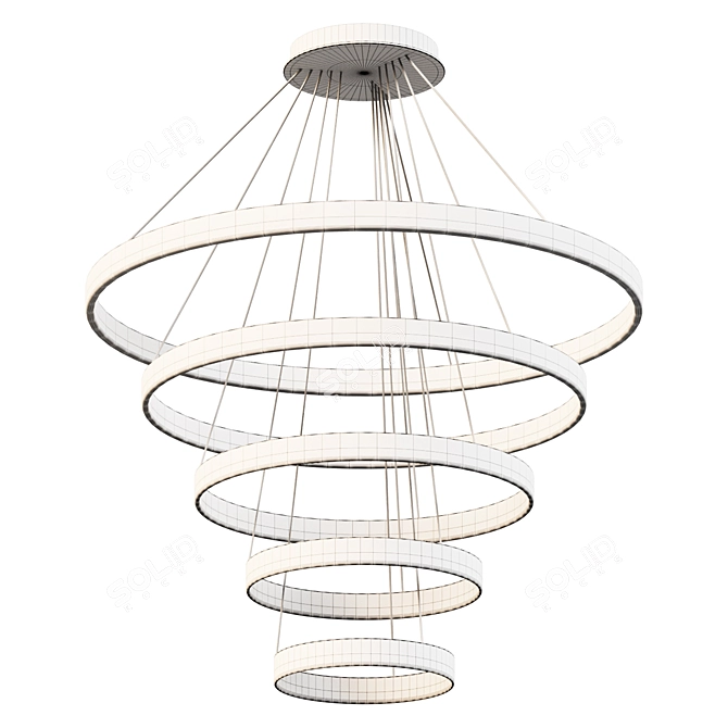 Ring Chandelier Ouluoke Lighting Fixture 3D model image 2