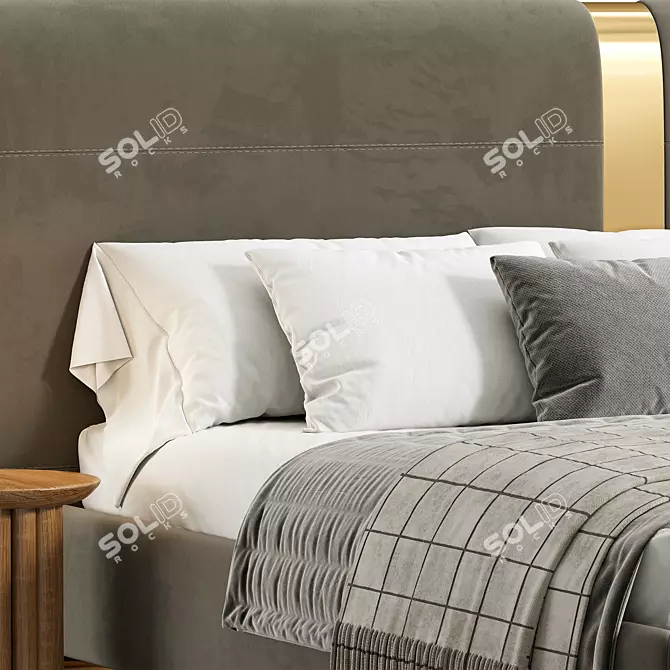 GINKO Double Bed 2015 Model 3D model image 4