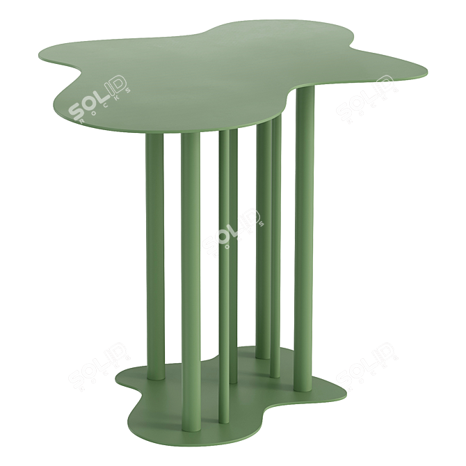 Pale Green Side Table Nuvola 3D model image 1