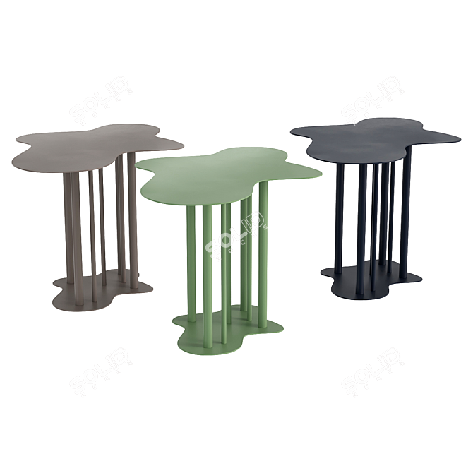 Pale Green Side Table Nuvola 3D model image 2