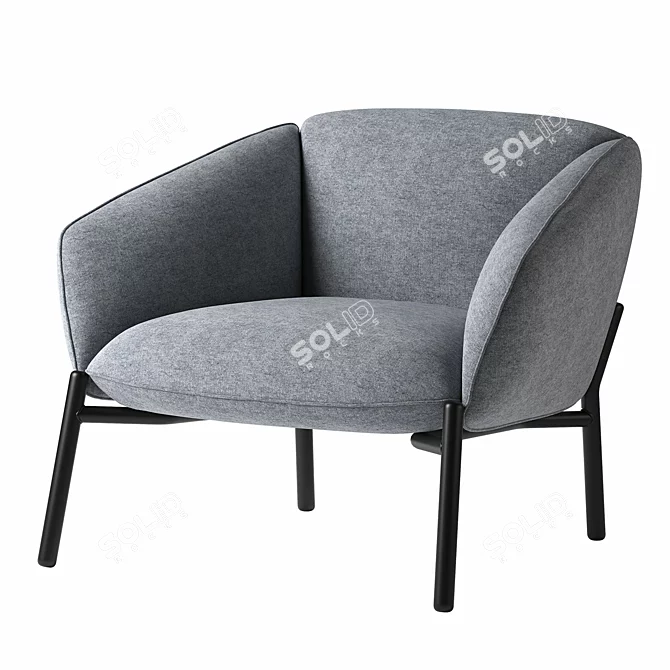 Elegant Undina Chair, 82x72.5x68 cm 3D model image 1