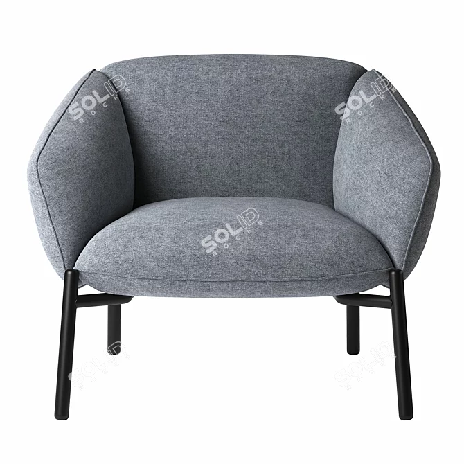 Elegant Undina Chair, 82x72.5x68 cm 3D model image 3