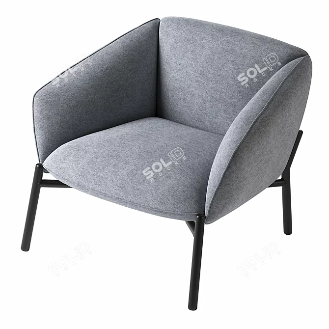 Elegant Undina Chair, 82x72.5x68 cm 3D model image 4