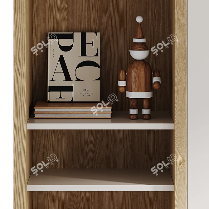 Custom-Made Memphis Wardrobe Cabinet 3D model image 6