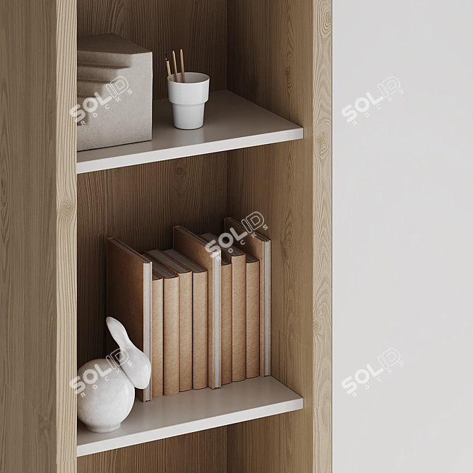 Custom-Made Memphis Wardrobe Cabinet 3D model image 2