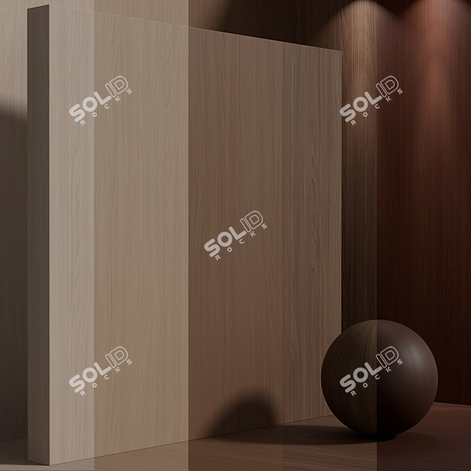 Seamless Wood Maple Texture Set 3D model image 1