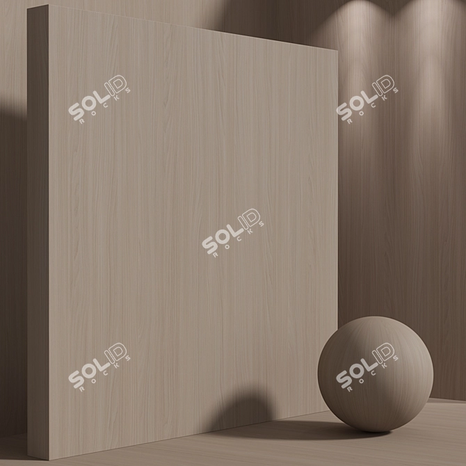 Seamless Wood Maple Texture Set 3D model image 2