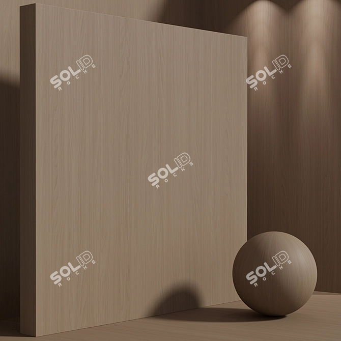 Seamless Wood Maple Texture Set 3D model image 3