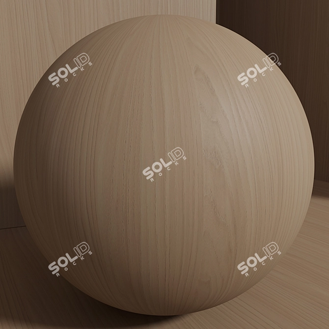 Seamless Wood Maple Texture Set 3D model image 4