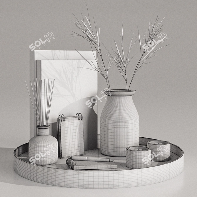 High-Quality Decorative Set 48 3D model image 4