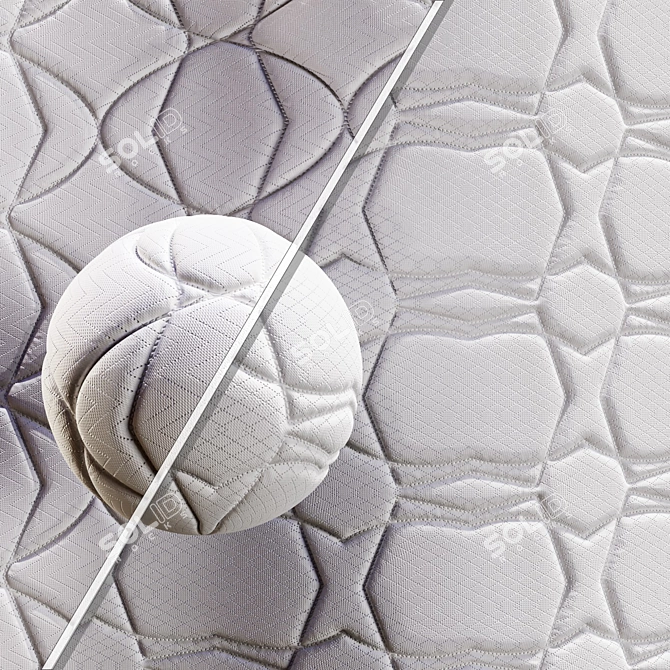 Customizable Fabric Mattress Textures 3D model image 5