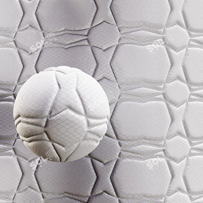 Customizable Fabric Mattress Textures 3D model image 1