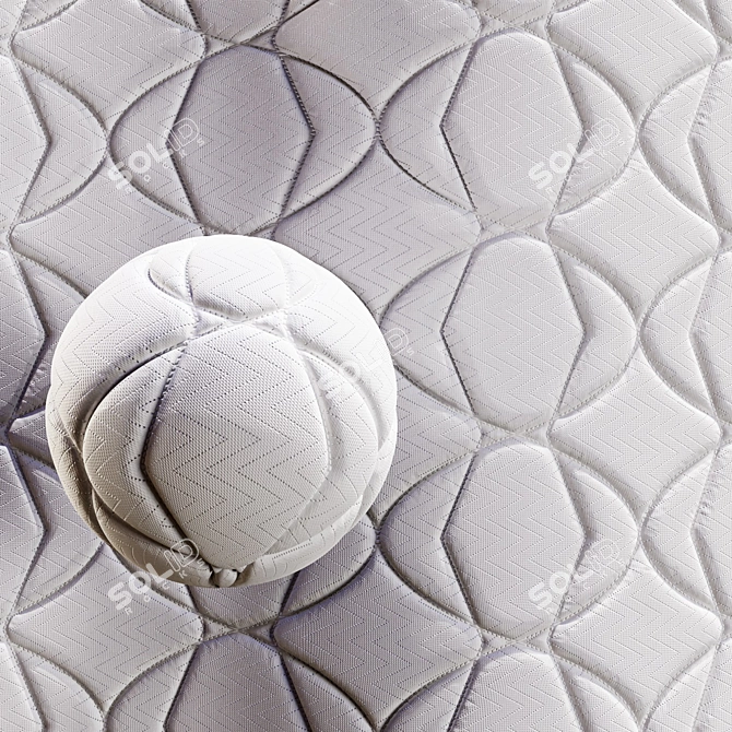 Customizable Fabric Mattress Textures 3D model image 2