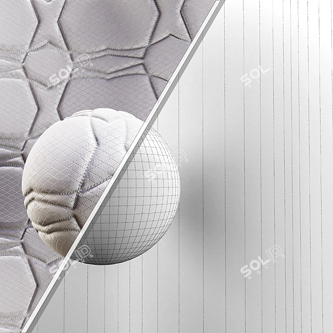 Customizable Fabric Mattress Textures 3D model image 4