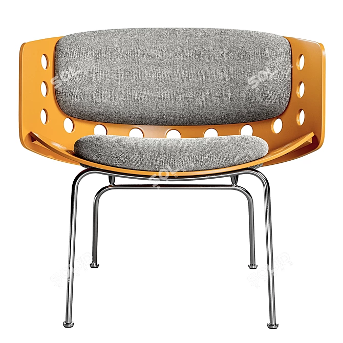 Elegant Barbara Chair for Restaurants 3D model image 2