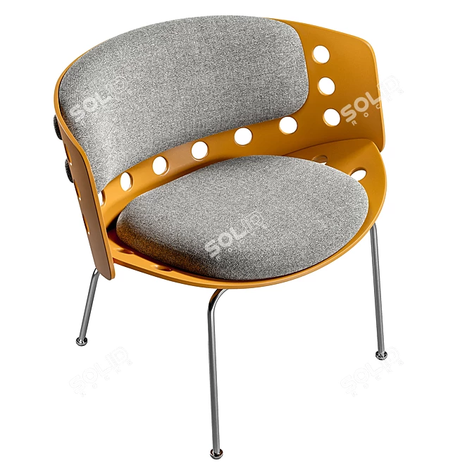 Elegant Barbara Chair for Restaurants 3D model image 4