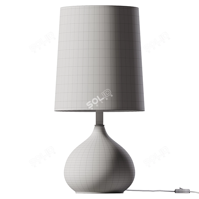 Ceramic Fig Lamp: Modern Minimalism 3D model image 2