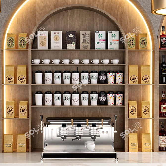  CAFEBAR NO16 High Poly 3D Model 3D model image 4