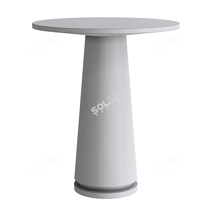 Elegant Telma Accent Table 3D model image 4