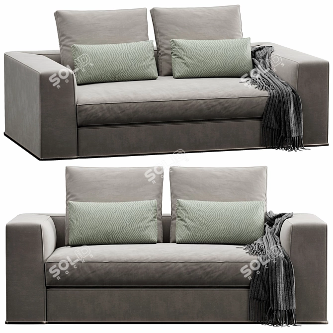 Modern Powell Sofa Set 175 3D model image 1