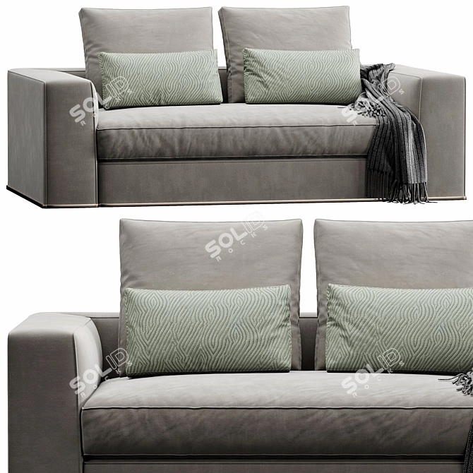 Modern Powell Sofa Set 175 3D model image 3