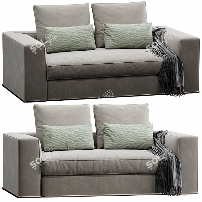 Modern Powell Sofa Set 175 3D model image 4