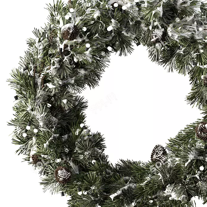 Rustic Outdoor Wreath Set.8 3D model image 2