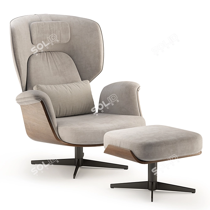 Luxury Comfort Armchair: Bonaldo OLOS 3D model image 1