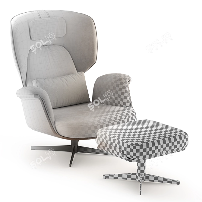 Luxury Comfort Armchair: Bonaldo OLOS 3D model image 6