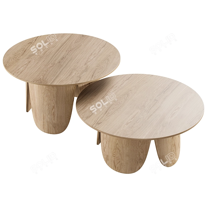 Bolia Peyote Modern Coffee Table 3D model image 4