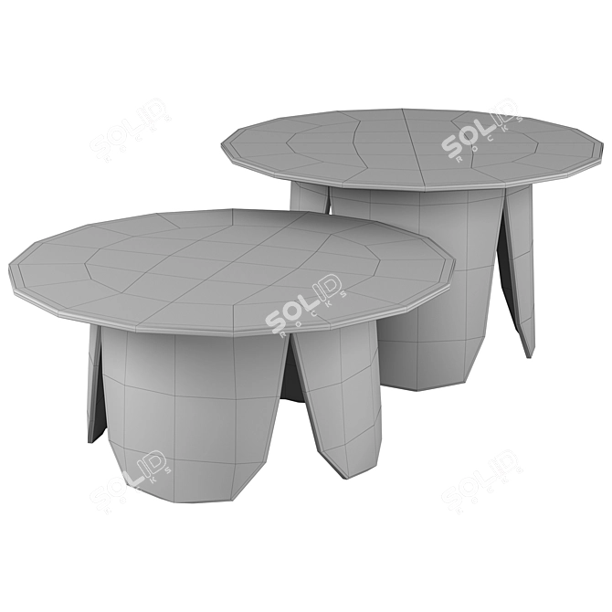 Bolia Peyote Modern Coffee Table 3D model image 6