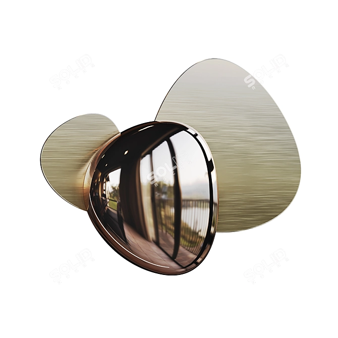 Modern Wall Sconce Lighting Fixture 3D model image 2