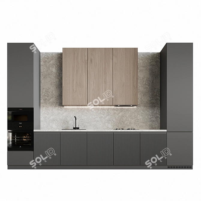 Modern Kitchen Appliance Set 3D model image 2