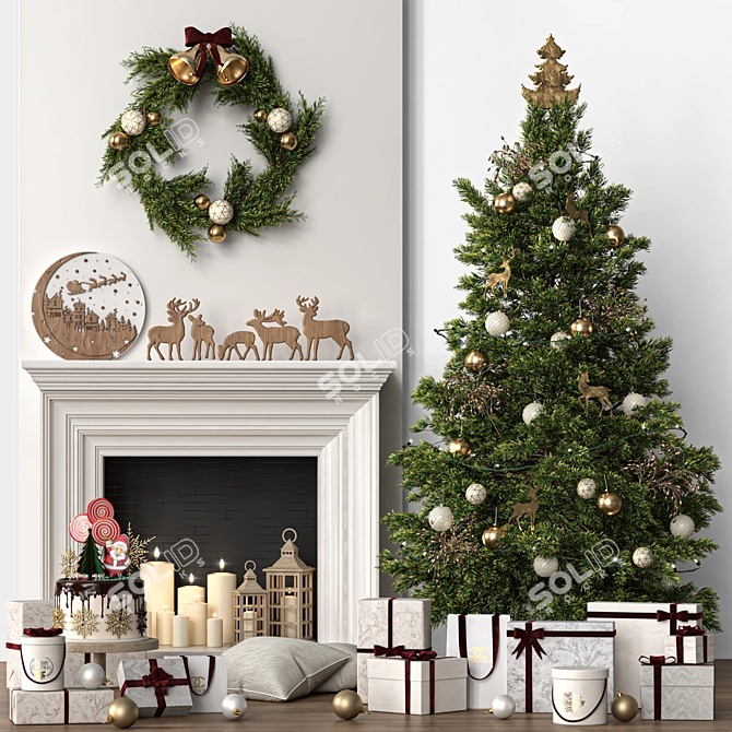 Holiday Tree Decor 2015 Standalone 3D model image 1