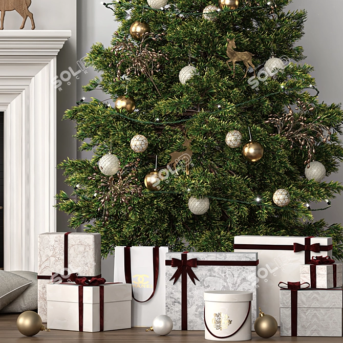 Holiday Tree Decor 2015 Standalone 3D model image 4