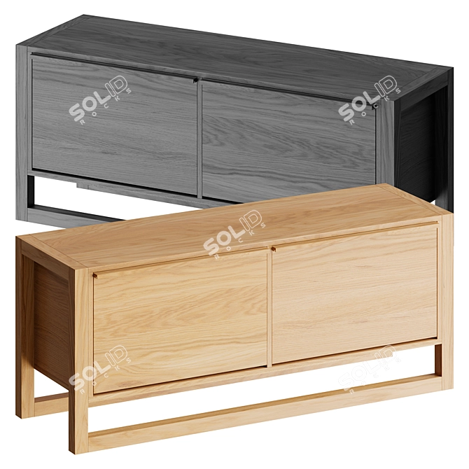 Woodman Shoe Bench/Cabinet 3D model image 1