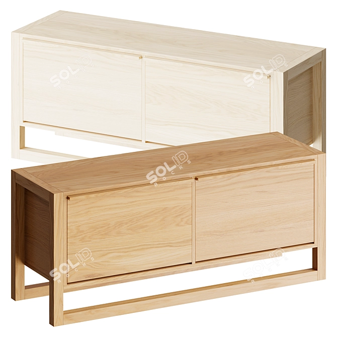 Woodman Shoe Bench/Cabinet 3D model image 2