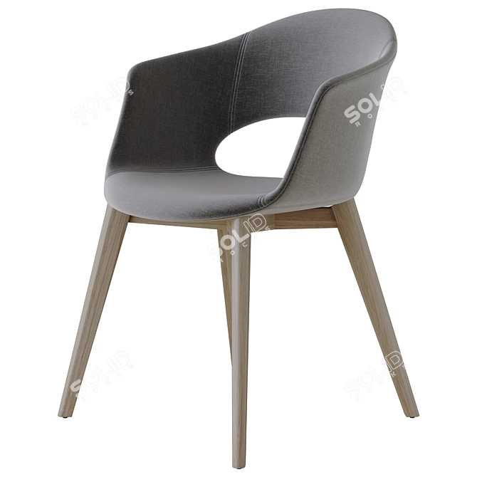 Scab Design Natural Lady Chair 3D model image 2