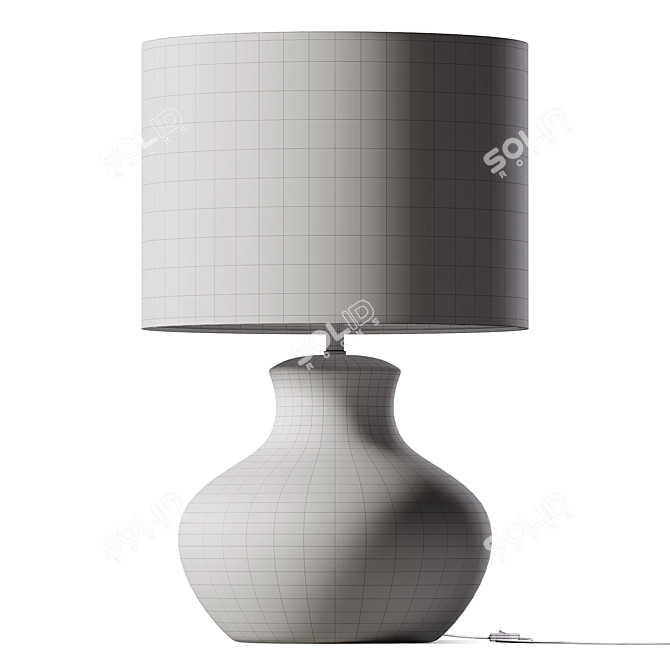 Brynlee Ivory Table Lamp 3D model image 2