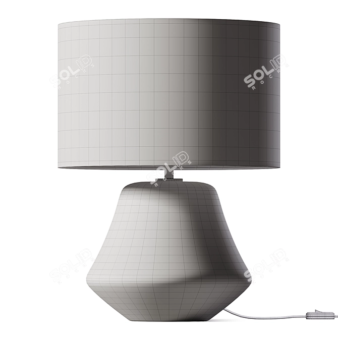 Elegant Sandstone McQuinn Table Lamp 3D model image 2