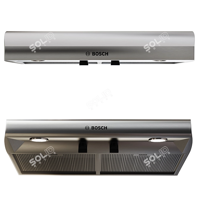 Bosch Stainless Hood Collection 3D model image 4