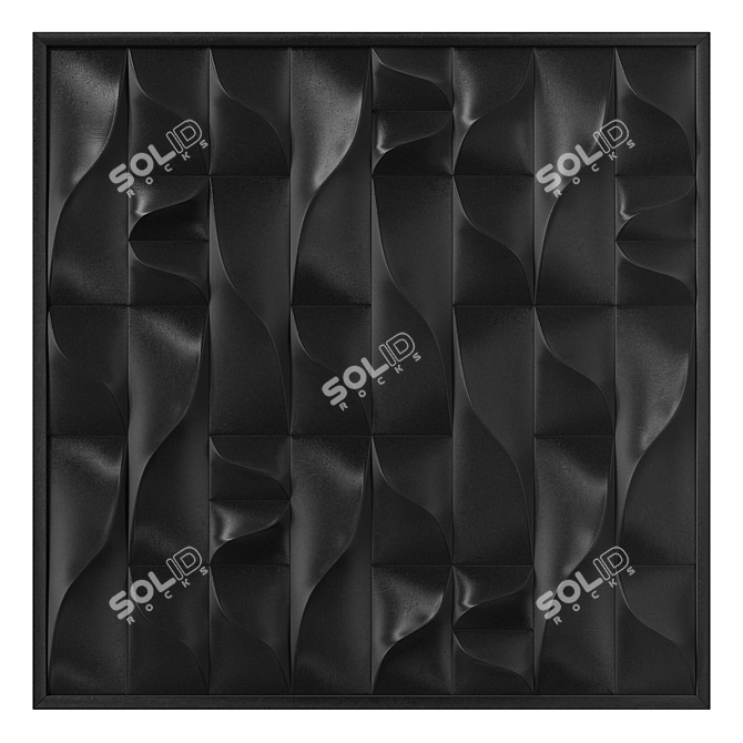 Modern Abstract Corner Design Art 3D model image 1