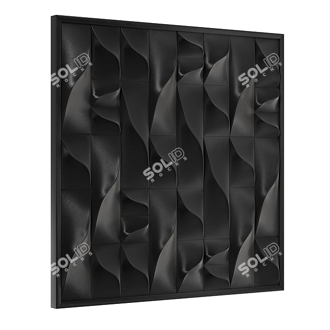 Modern Abstract Corner Design Art 3D model image 2
